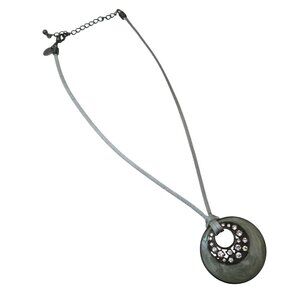 LIA SOPHIA Silver Lining enamel pendant necklace